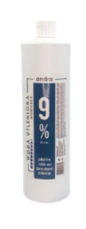 ANDRA Niebieska woda utleniona oxydant krem 9% 1000ml
