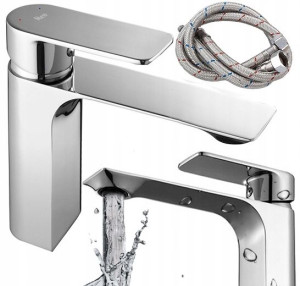 Bateria Umywalkowa Nablatowa Niska Urban Chrom