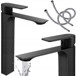 Bateria Umywalkowa Wysoka Czarna Black Urban Rea