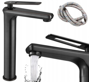 Bateria Umywalkowa Wysoka Czarna Black Blade Rea