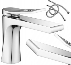 Bateria Umywalkowa Nablatowa Niska Hass Chrom Rea