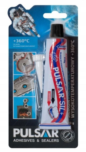 Pulsar Silikon Wysokotemperaturowy Czarny 80 G