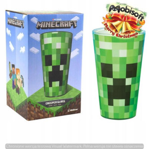 Szklanka Minecraft Creeper Glass 500ml Nowa