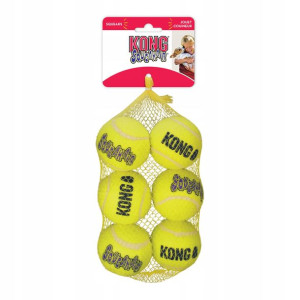 Piłki z piszczałką Kong SqueakAir Ball 6 szt M