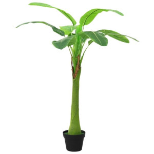 Sztuczne drzewko bananowe z doniczką, 115 cm, zielone