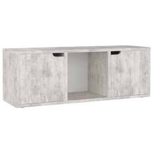 Szafka pod telewizor, wzór betonu, 88,5x27,5x30,5 cm, płyta