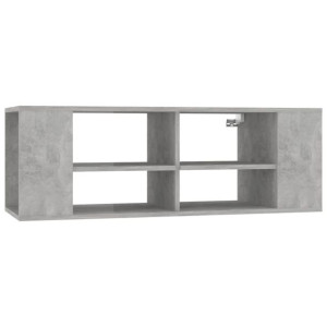 Wisząca szafka pod TV, szarość betonu, 102x35x35 cm, płyta