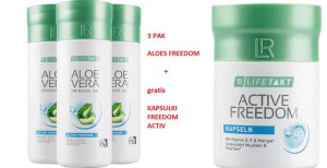 Żel do picia Aloe Vera Aloes Freedom 3pak + KAPSUŁKI FREEDOM ACTIV