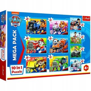 Puzzle Psi Patrol 10w1 Mega Pack Trefl 90355
