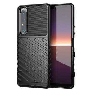 Thunder Case elastyczne pancerne etui pokrowiec Sony Xperia 1 III czarny