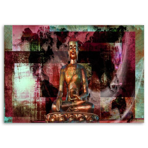 Obraz na płótnie, Budda abstrakcyjny, 1-częściowy 90x60
