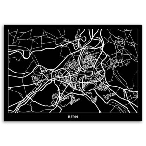 Obraz na płótnie, Brno - plan miasta, 1-częściowy 90x60