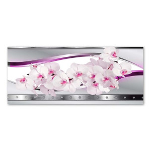 ABSTRAKCJA Obraz na płótnie, Różowa orchidea,1-częściowy 90x30