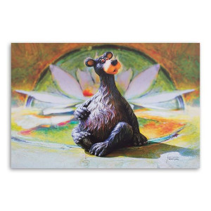 Obraz na płótnie, Brązowy miś - figurka 120x80