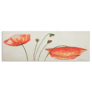 Maki Obraz Do Sypialni Duży 150x50 Czerwone Kwiaty
