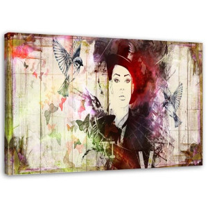 Obraz na płótnie, Dziewczyna w kapeluszu 60x40