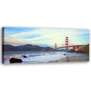 Obraz na płótnie, Golden Gate Bridge 120x40