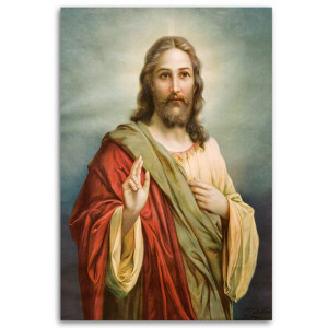 Obraz na płótnie, Jezus Chrystus, 1-częściowy 80x120