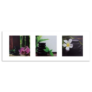 Panoramiczny Obraz na płótnie, Kamienie Zen Spa Orchidea 90x30