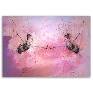 Obraz na płótnie, Mała baletnica przed lustrem, 1-częściowy 90x60