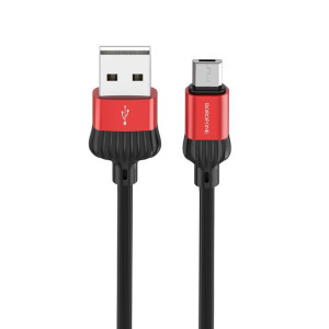 Borofone Kabel BX28 Dignity USB na micro USB 2,4A 1 metr czerwony