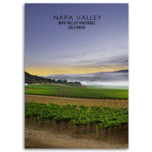 Obraz na płótnie, Napa Valley o świcie, 1-częściowy 80x120