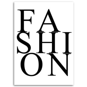 Obraz na płótnie, Napis Fashion, 1-częściowy 60x90