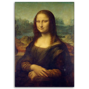 Obraz na płótnie, Mona Lisa - Da Vinci, reprodukcja, 1-częściowy 80x120