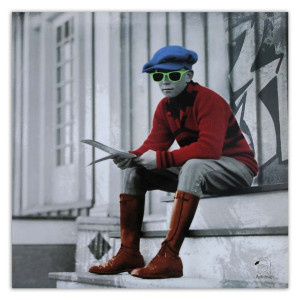 Obraz na płótnie, Młody chłopak w okularach 60x60