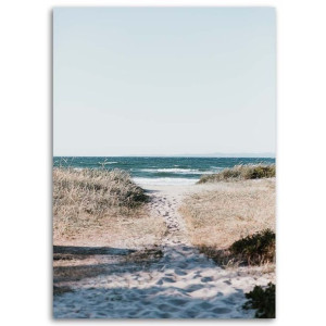 Obraz na płótnie, Zejście na plażę, 1-częściowy 80x120