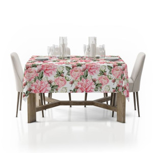 Nowoczesny obrus na stół 140x180 D404-282 kwiat róży