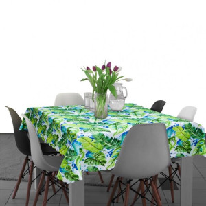 Plamoodporny obrus na stół 140x220 D549-136 dżungla