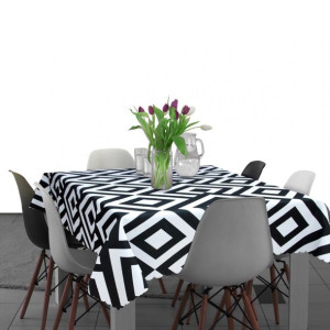 Plamoodporny obrus na stół 140x260 D549-163 romby