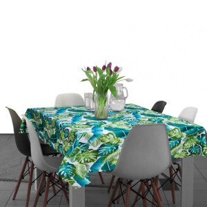 Plamoodporny obrus na stół 140x280 D549-151 liście monstery