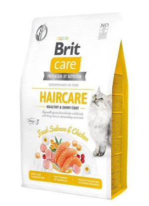 Brit Care Cat Haircare 2kg / Łosoś
