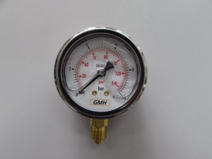 Manometr D63 0-10bar przyłącze dolne 1/4" BSP