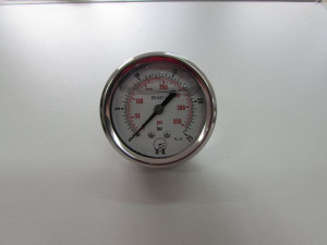 Manometr D63 0-25bar przyłącze tylne 1/4" BSP