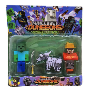 MINECRAFT Duży Zestaw Figurek + Akcesorium