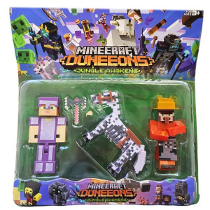 MINECRAFT Duży Zestaw Figurek + Akcesorium