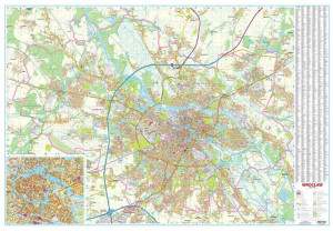 Wrocław Mapa Ścienna 1:15 000 Arkusz Lam 2021