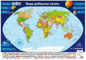 Świat Mapa Ścienna Świata Arkusz Artglob