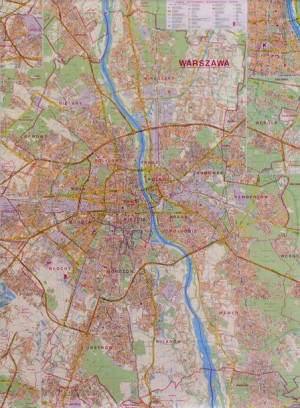 Warszaw Mapa Administracyjno Drogowa Arkuszowa