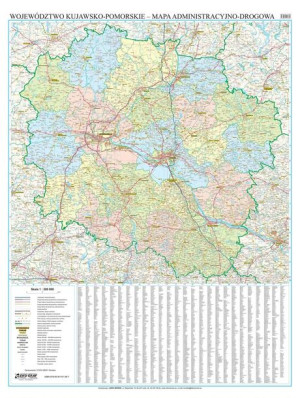 Mapa Ścienna Woj. Kujawsko-pomorskie Arkusz 2022