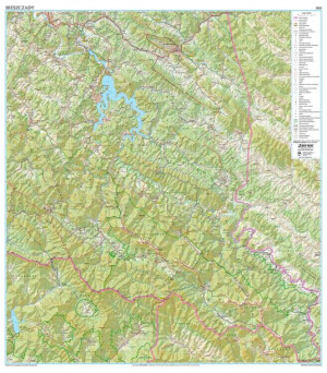 Bieszczady Mapa Ścienna Arkusz 1:35 000 Ekograf
