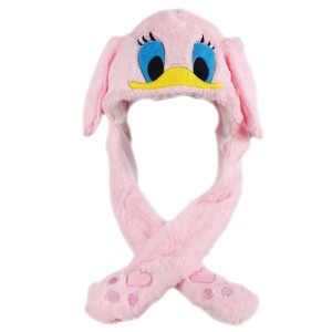 Świecąca LED Czapka Z Ruchomymi Uszami Kaczka Daisy Kigurumi