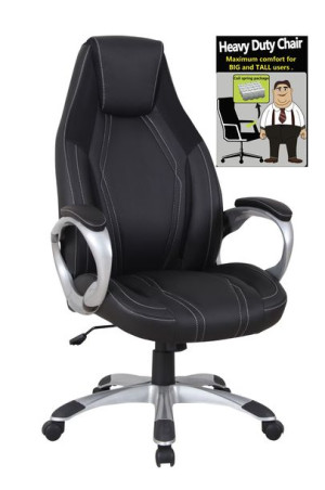 FOTEL OBROTOWY CX-1363H Fotel biurowy czarny