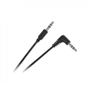 Kabel JACK 3.5 wtyk - JACK 3.5 wtyk 0.5m kątowo-prosty Cabletech standard