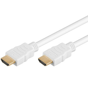 Kabel HDMI Goobay Gold White 1m