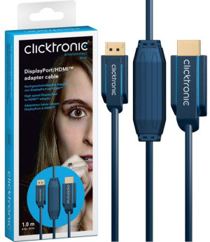 CLICKTRONIC Kabel DisplayPort DP - HDMI 2m