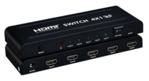 Sumator HDMI 4/1 Audio Spacetronik SPH-S104V4A 4K